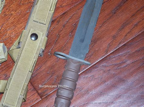 OKC-3S Knife Bayonet & Scabbard USMC Ontario Knife Company Genuine ...