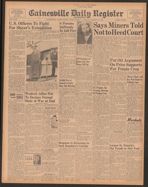 Gainesville Daily Register and Messenger (Gainesville, Tex.), Vol. 60 ...