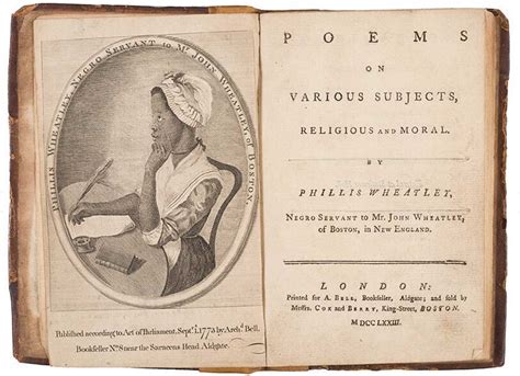 First edition Phillis Wheatley poetry book acquired by Boston Tea Party ...