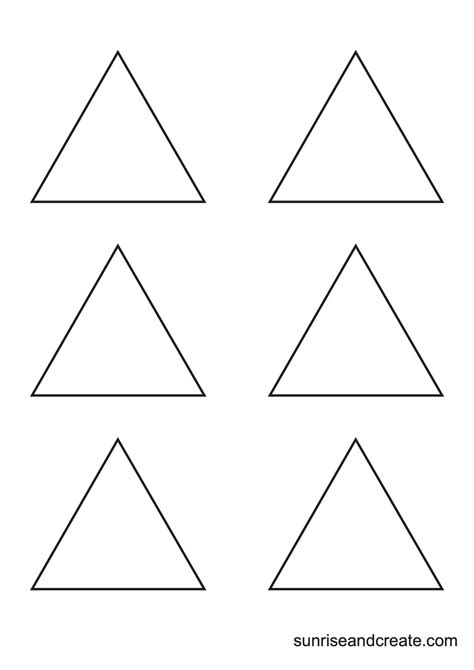 Free Printable Triangle Templates