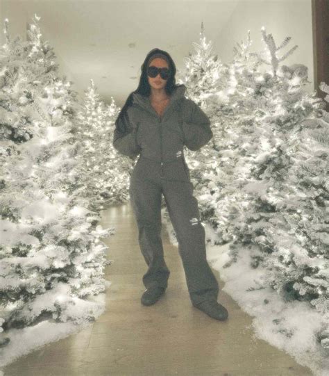 Kim Kardashian Gets ‘Ready for the Slopes’ Inside Her Tree-Lined Home