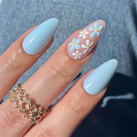23+ Classy Almond Blue Nails for A Chic 2024 - DrExplains