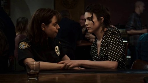 Margaret Qualley and Aubrey Plaza in “Honey Don't” 2025