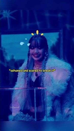 Lisa was scared to break this glass for this scene