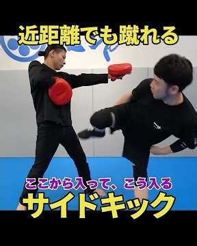 石井東吾、サイドキックは至近距離からでも蹴れる！ #ワンインチチャンネル #武術
