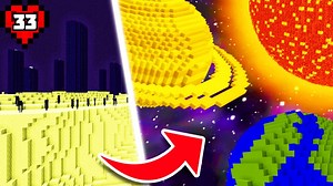 How I Built the Entire Solar System in Minecraft Hardcore!