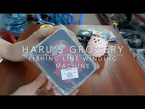 Fishing line winding machine