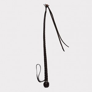 Semi-firm Handmade Leather Whip - Braided BDSM Whip With 2 Tails - Etsy