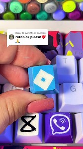 Drawing the Roblox Logo on a Keyboard | DIY Art