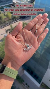 2.1K views · 78 reactions | 﫶殺beautiful silver chain pendant  website link in bio  | Khushbu Jewellers | Facebook