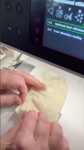 Tricot fabric confidence! Katie demonstrates the Pfaff Quilt Expression 720’s amazing IDT