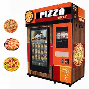 [Hot Item] Professional Full-Automatic Commercial Hot Pizza Vending Machine 24 Hours Self-Service Pizza Machine