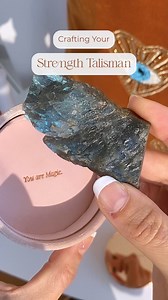 Take notes, here's a recipe for your very own Strength Talisman 🛡 #moonmagicjewelry #labradoritejewelry #blackobsidian #talisman #protectioncrystals | Moon Magic