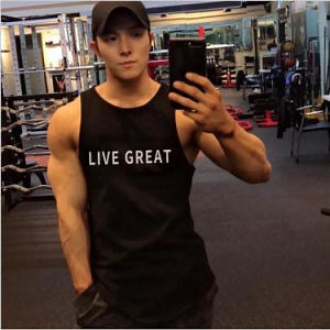 [Hot Item] Sleeveless Muscle Vest Athletic Sport Sexy Mens Wholesale Singlets Fitness Sports Vest