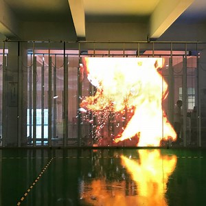 [Hot Item] Indoor Retail Store Window Glass Wall Curtain Transparent LED Display