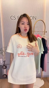 11K views · 29 reactions | CD3345✨美式圆领oversize上衣 49 杏色 【3345BE+?】Beige 青色 【3345G+?】Green 粉色 【3345P+?】Pink 蓝色 【3345B+?】Blue Free size Bust110cm Length65cm | Cs Fashion Collection | Facebook