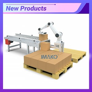 [Hot Item] Imako Automatic Facial Tissue Box Stacking Wet Wipes Case Strapping Robot Palletizer Price