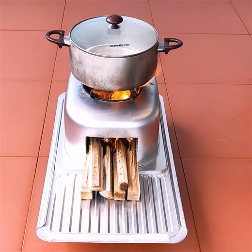 5.5K views · 77 reactions | The idea of making wood stove from a sink and cement. | Random Crafts DIY | Facebook