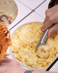 Sun-popped popcorn steeped into sweet cream until every corner bursts with the flavor of freshly popped corn. Butterscotch candies for the perfect kettle-corn kiss of sweetness. Butterscotch Popcorn makes a return this summer in scoop shops and online. This Thursday, 8/10. | Jeni's Splendid Ice Creams