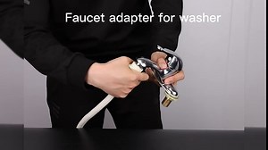 Portable Dishwasher Faucet Adapter, Brass Garden Hose Quick Connect with 360° Swivel and M22-M24 Faucet Attachment, for Washing Machine,Shower Hose, Garden Hose,Pet Bathing