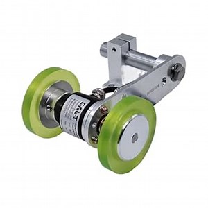 CALT GHW38T 8 mm Shaft Rotary Encoder Wheel Encoder Length Position Measuring with 2 PCS 200mm Measuring Wheels and Spring Bracket (Line Driver Output, 200P/R Resolution)