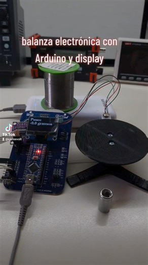 balanza electrónica con Arduino y display oled #arduino #arduinoproject #balanza | RogerBit arduino pic y más