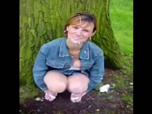 Slut gets a few loads in public