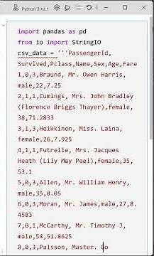 02 Pandas Chunking Example: Reading CSV in Chunks with a Titanic Dataset