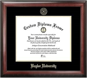 Amazon.com - Campus Images Baylor University Bears Gold Embossed Diploma Frame - Sports Fan Diploma Frames