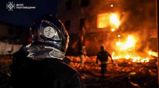 Zelenskyy: Russia's 24 March strike causes damage across 11 Ukrainian oblasts – video, photo