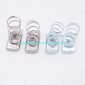 [Hot Item] T-Shaped Carbon Steel/ Stainless Steel Strut Nut Channel Nut Spring Nut Galvanized Square T-Shaped Spring Lock Nut