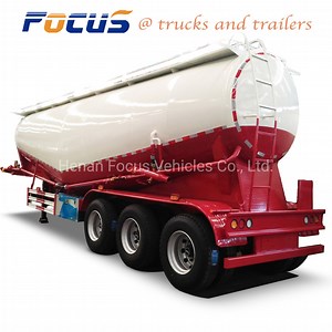 [Hot Item] Triple Axles V Shape Tank Air Compressor Bulk Cement Silo Tanker Trailer