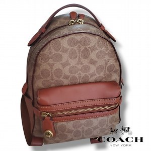 Coach 32715 Campus Backpack 23 In Signature Coated Canvas & Refined Calf Leather