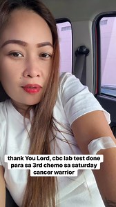 thank You Lord,cbc lab test done para sa 3rd chemo sa saturday #cancerwarrior #WordOfGod | RM Ortañez