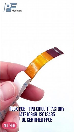 FPC cable, flexible PCB with gold finger. #pcb #electronic