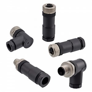 [Hot Item] M12 L Code Power Crimp Plastic Screw Assembly Plug IP67 Connector