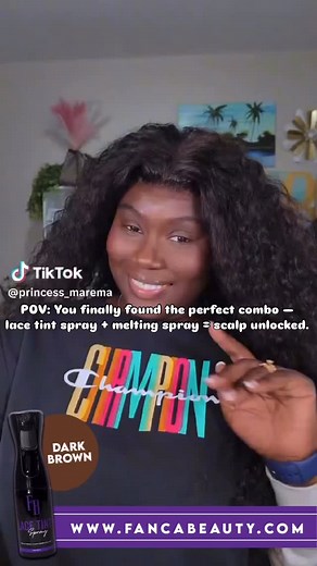 This lace tint and melt spray duo is the secret to a flawless install. 🤩🤩🤩 Natural tone, seamless blend, and zero flashback ✨ ➡️Link In Bio to purchase | Fanca Beauty