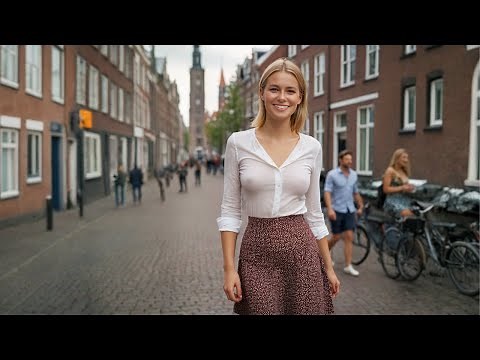 [4K] Scandinavian Girls in Amsterdam AI Lookbook