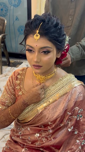 2.5M views · 23K reactions | ক্লাইন্ট তো নয় মনে হচ্ছে মডেল  #makeup #facebookviralvideo2025fypシviralシ #cutecosmeticsbypunam #makeupartist #bridal #facebook | Cute Cosmetics by Punam | Facebook