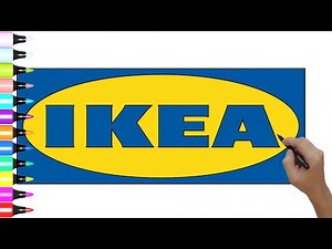 How to Draw Ikea Logo Step by Step Easy