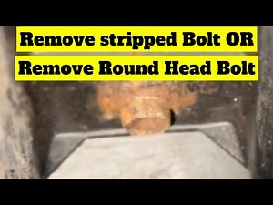 Stripped bolt removal | round head bolt removal | bolt extractor