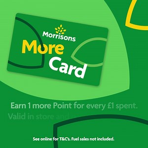 Saving up your points? Rack them up this weekend and get one point for every pound you spend in store and online. All you need is your More Card or app. #MoreReasons | Morrisons