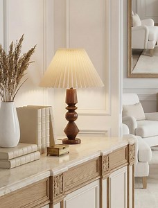 Handmade Wooden Table Lamp - Mid Century Modern Wood Turned Light - Etsy