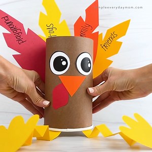 🦃 Thankful Turkey Craft ✂️ Get the template on the blog | Simple Everyday Mom