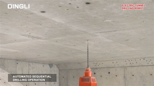 Curious about electric tunnel drilling robots? Imagine this: Our robot drills holes at heights up to 8.0 meters vertically – then automatically inspects every hole with its vision positioning system. Bevels or curves? Handles them with ease. When drilling finishes, it resets itself automatically. Keep watching to see how it revolutionizes tunnel construction! #DINGLI #AWP #MEWP #Aerialworkplatform #Workingatheight #innovation | DINGLI