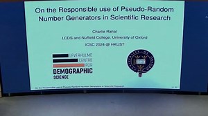 2024ICSC丨Charles Rahal丨On the Responsible use of Pseudo-Random Number……