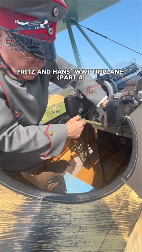 Fritz and Hans’ Fokker Triplane part 4. Filmed at our National Warplane Museum - Geneseo Airshow in Geneseo, NY 🇺🇸 ...#wwi #ww1 #triplane #fokker #german #germany #military #history #avgeek #aviation #airplane #museum #greatwar | National Warplane Museum - Geneseo Airshow