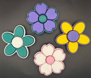 Flower Fidget Spinner & Clicker – Custom Colors, Fun for All Ages! - Etsy