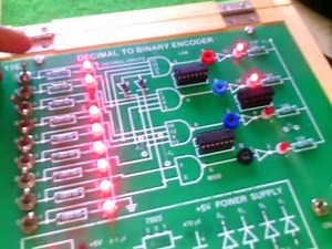 DECIMAL TO BINARY ENCODER DEMO