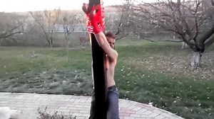 Horrific footage shows man whipped with electrical cables